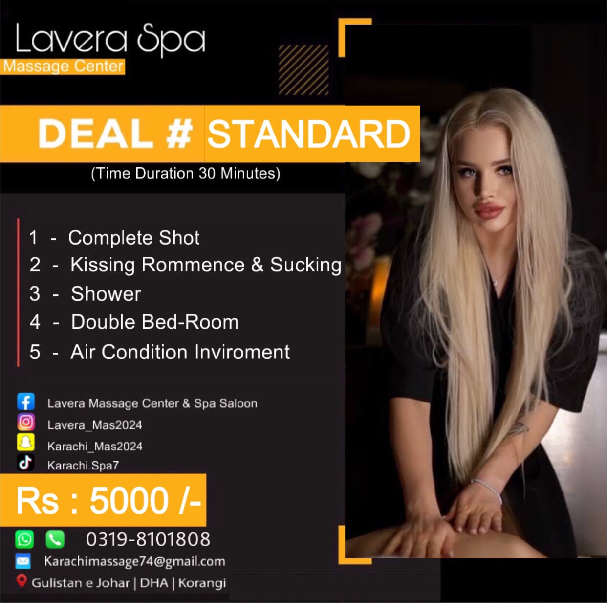 Lavera Massage Center & Spa Saloon Karachi Branch