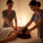 Here are some title options for a full-body massage:  1. “Blissful Escape: Full Body Massage” 2. “Serenity Found: Full Body Massage Therapy” 3. “Relax and Rejuve “Total Relaxation: Full Body Massage Experience”